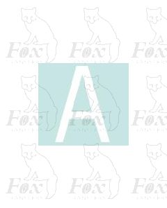 Alpha-Numerics. White 38.8mm high - 1 x letter A