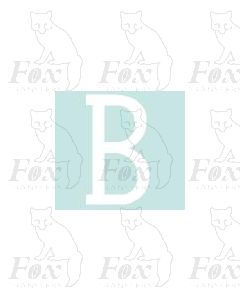 Alpha-Numerics. White 20mm high - 1 x letter B