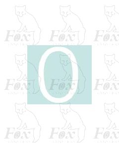 Alpha-Numerics. White 20mm high - 1 x letter O