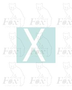 Alpha-Numerics. White 27mm high - 1 x letter X