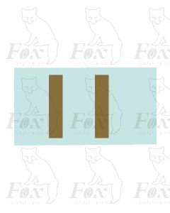 (31.5mm high) Gold -1 pair number 1