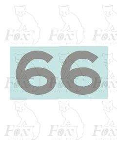 (22.5mm high) Silver - 1 pair number 6