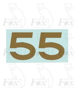 (16mm high) Gold -1 pair number 5