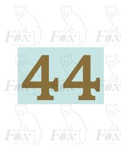 (27mm high) Gold - 1 pair number 4