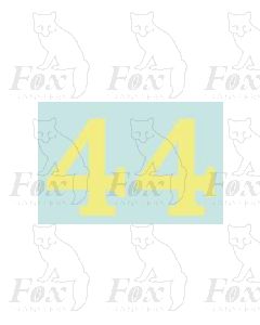 (20mm high) Off white (straw) - 1 pair number 4