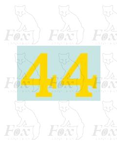 (20mm high) Yellow - 1 pair number 4