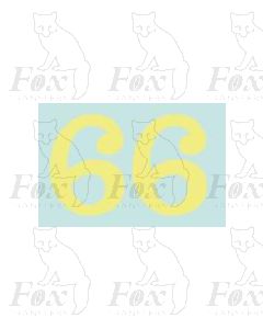(16.5mm high) Off white (straw) - 1 pair number 6