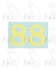 (27mm high) Off white (straw) - 1 pair number 8