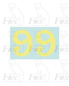 (27mm high) Off white (straw) - 1 pair number 9