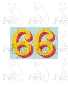 LMS 12 inch numerals 1927-late 1930s