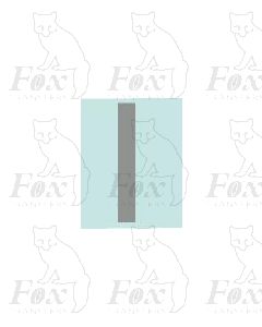 (14mm high) Silver - 1 x number 1