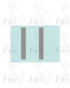(38.5mm high) Silver - 1 pair number 1