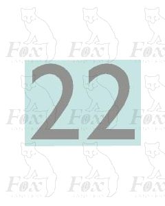 (20mm high) Silver - 1 pair number 2