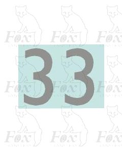 (38.5mm high) Silver - 1 pair number 3