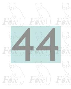(13.5mm high) Silver - 1 pair number 4