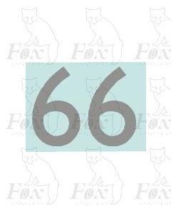 (20mm high) Silver - 1 pair number 6
