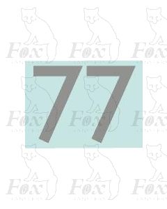 (38.5mm high) Silver - 1 pair number 7