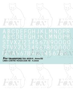 Train Reporting Alpha-Numerics 4.3mm