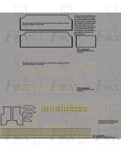Schools Class Tender Locomotive lining set