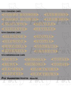 Pullman Namesets 