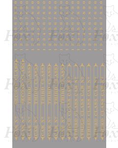 Pullman Second Class Lettering/Numbering