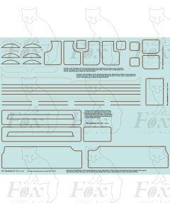 GWR Large Tender Locomotive Lining Set( with choice of Tender )