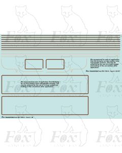 B2 Tender Loco Lining Set