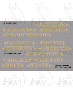 Pullman Namesets
