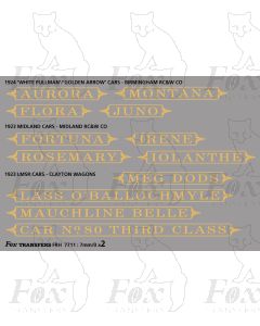 Pullman Namesets