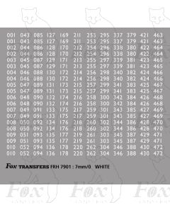 Freight Vehicle Running Numbersets