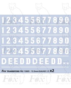 Early Diesel & Electric Livery D/E-Numbering