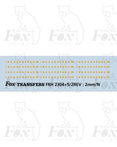 LNER Bufferbeam Lettering/Numbering only - Yellow face for black Locos