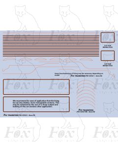 A3 Class Loco Lining Set