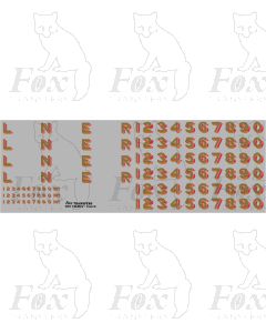 LNER Later Lettering/Numbering for black Locos
