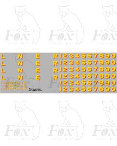 LNER Later Lettering/Numbering for black Locos