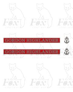 55016 GORDON HIGHLANDER (with crests)