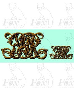 GWR monogram (1870-1912) - 2 PAIRS SMALL SIZE ONLY