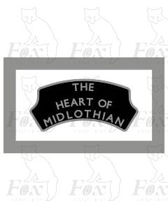 Headboard (plain) - THE HEART OF MIDLOTHIAN - black
