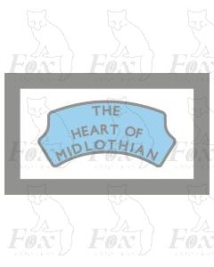 Headboard (plain) - THE HEART OF MIDLOTHIAN - light blue