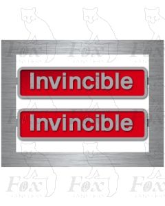 50025 Invincible (brass crests)