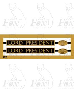 2003 LORD PRESIDENT