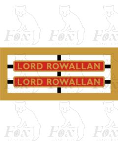 70045  LORD ROWALLAN