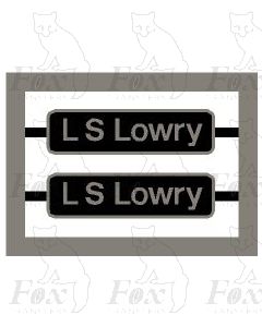 86507 L S Lowry