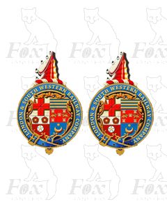 2 pairs LSWR Crests (DIGITAL CREST)