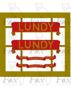 34029RB  LUNDY (includes backing plates)