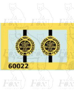 60022 MALLARD (speed plaques only)