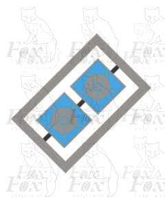 MPD Plaques - Tinsley rose 2 (standard design without bar) for Channel Tunnel locos