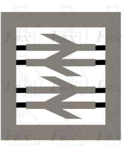 British Railways Railfreight Sector Liveries double arrow corporate motif - standard size