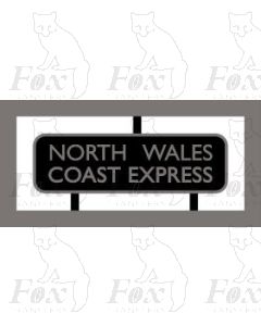 Headboard (plain) - NORTH WALES COAST EXPRESS - black