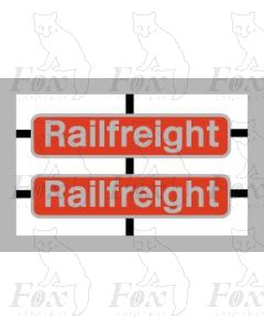 Red Railfreight plates